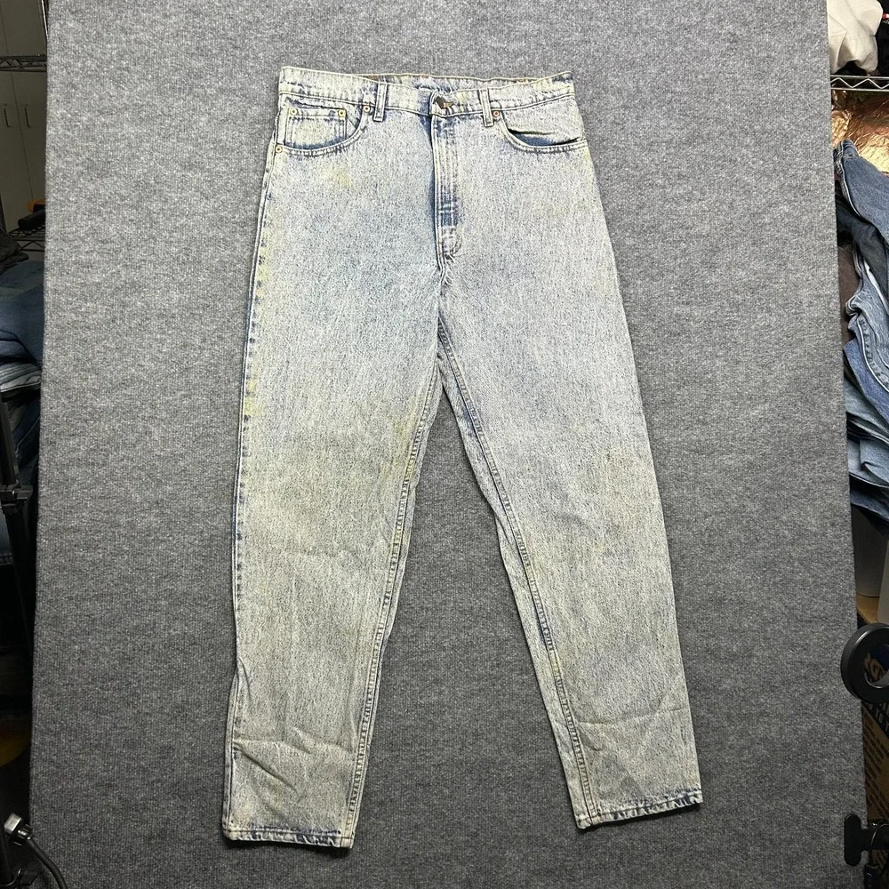 Levi's‎ 550 Jeans Men's Blue Denim Straight Pockets Classic Zip Fly - 35X33